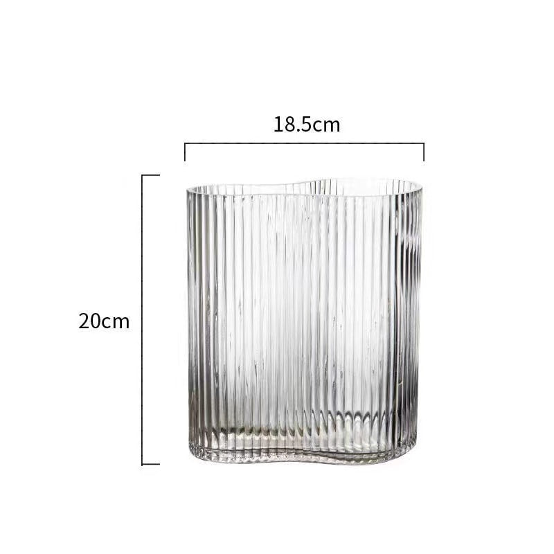 Clear Glass Flower Vase