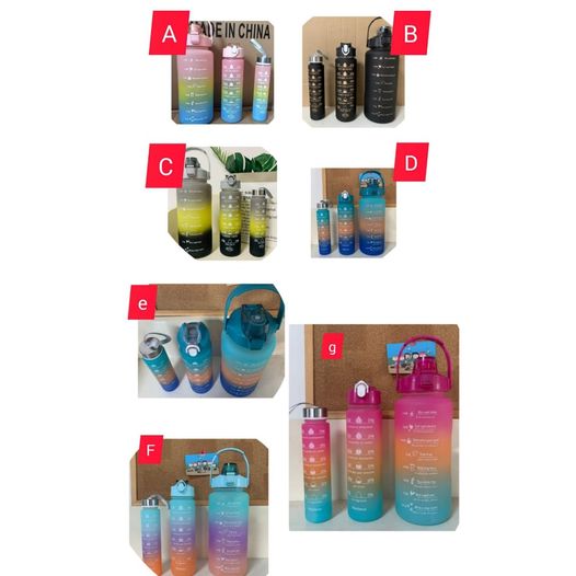 Colourful 3set Water Bottle