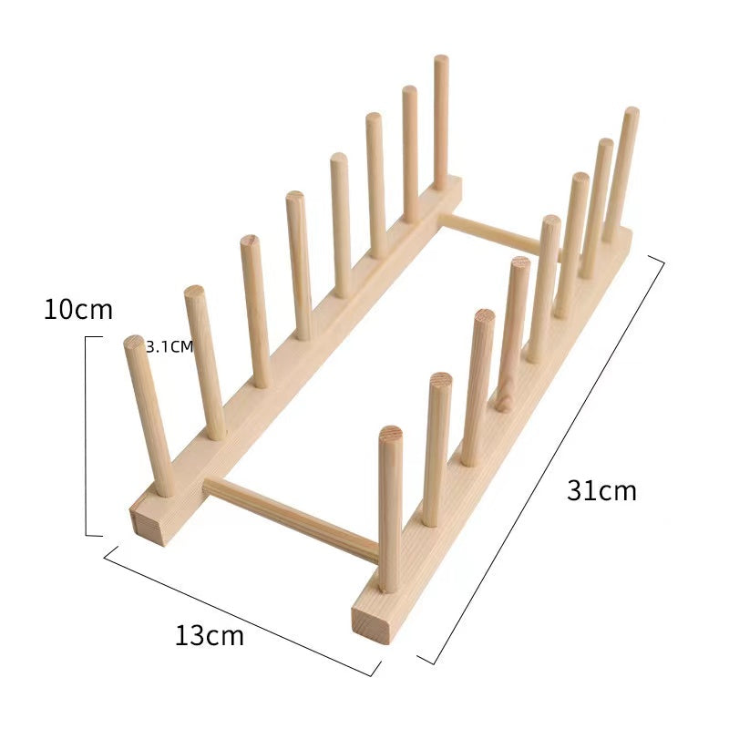 Bamboo Plate Rack