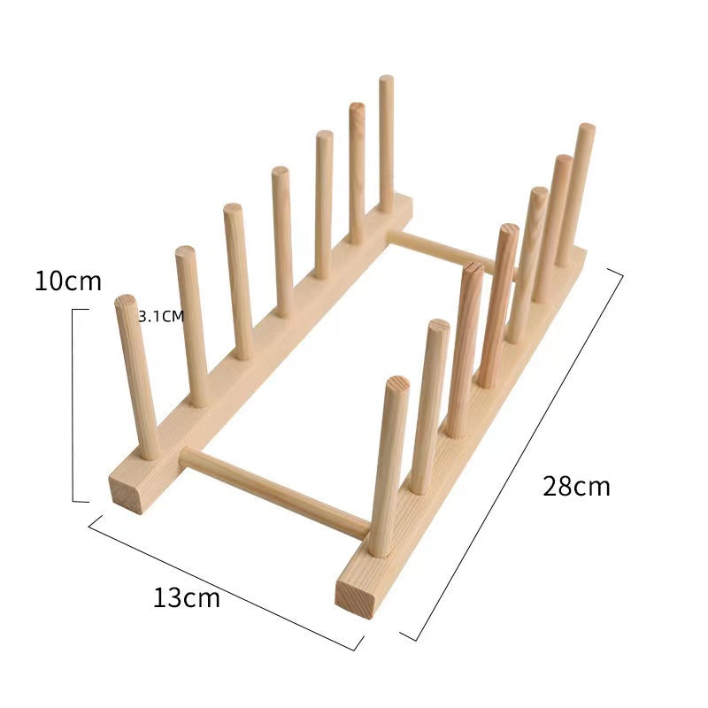 Bamboo Plate Rack