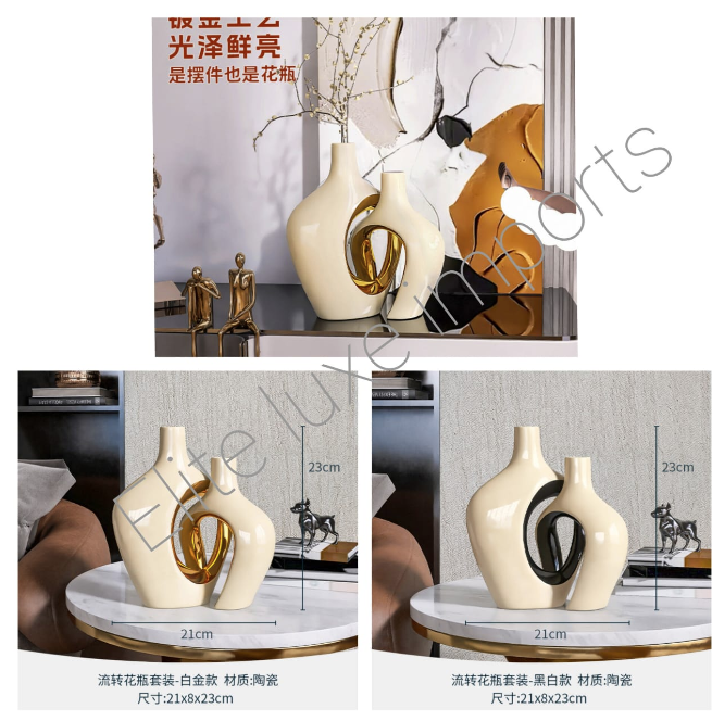 2pc Snuggle Donut Vase