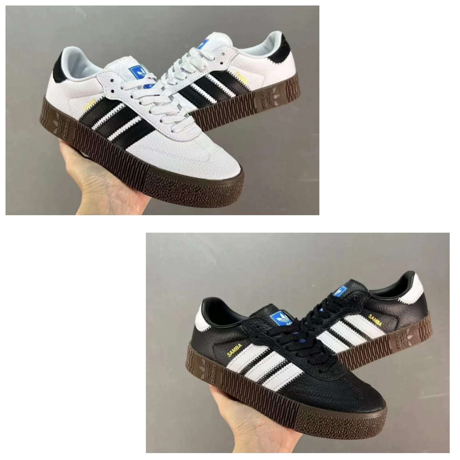 Double sole samba sneakers