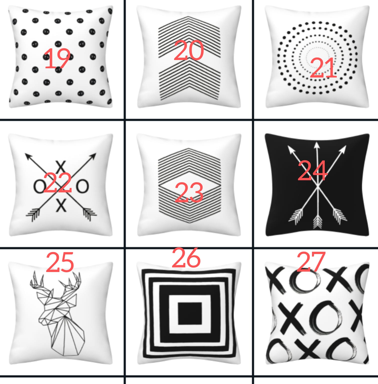 Nordic pillow case