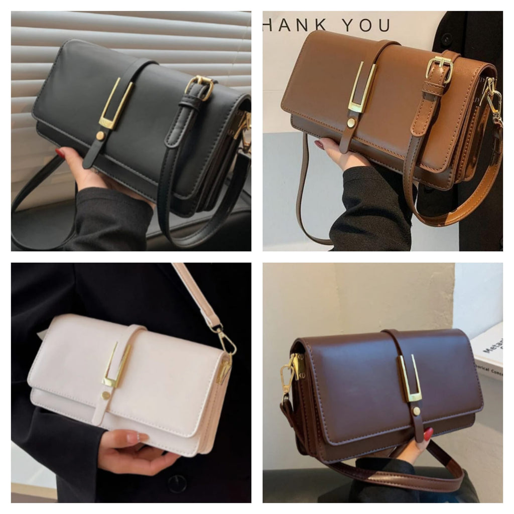 Rectangle flap crossbody sling bag