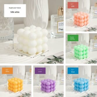 Bubble cubed scented candle