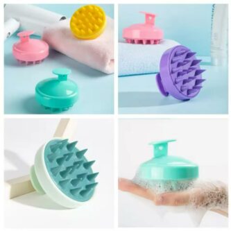 Silicone shampoo scalp hair Massager