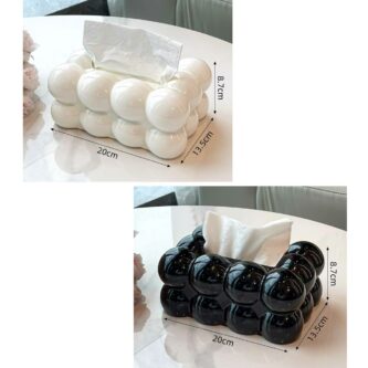 Rectangle bubble serviette holder