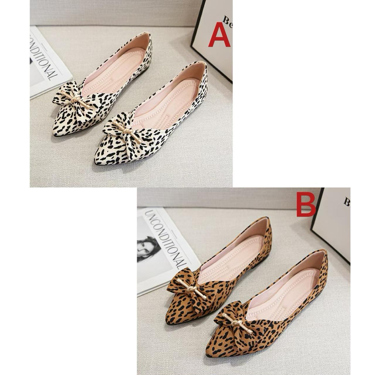 Leopard prints doll shoes