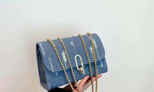 Denim sling bag