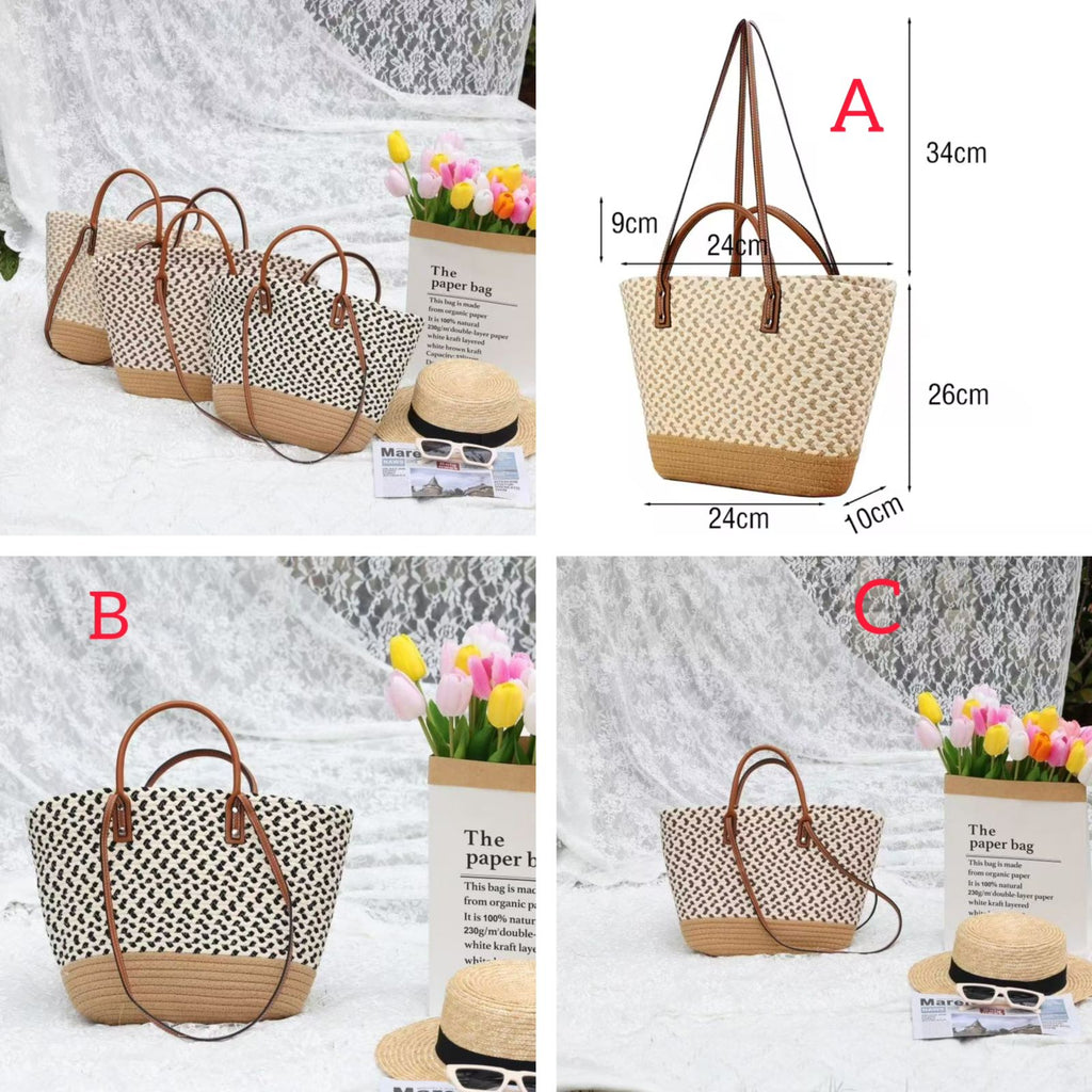 Muloo wooven straw bag