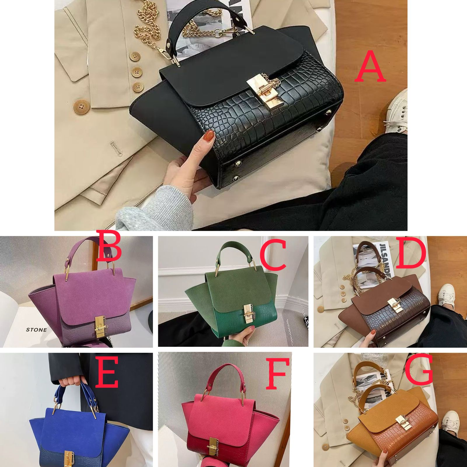 Vintage wing shape bag