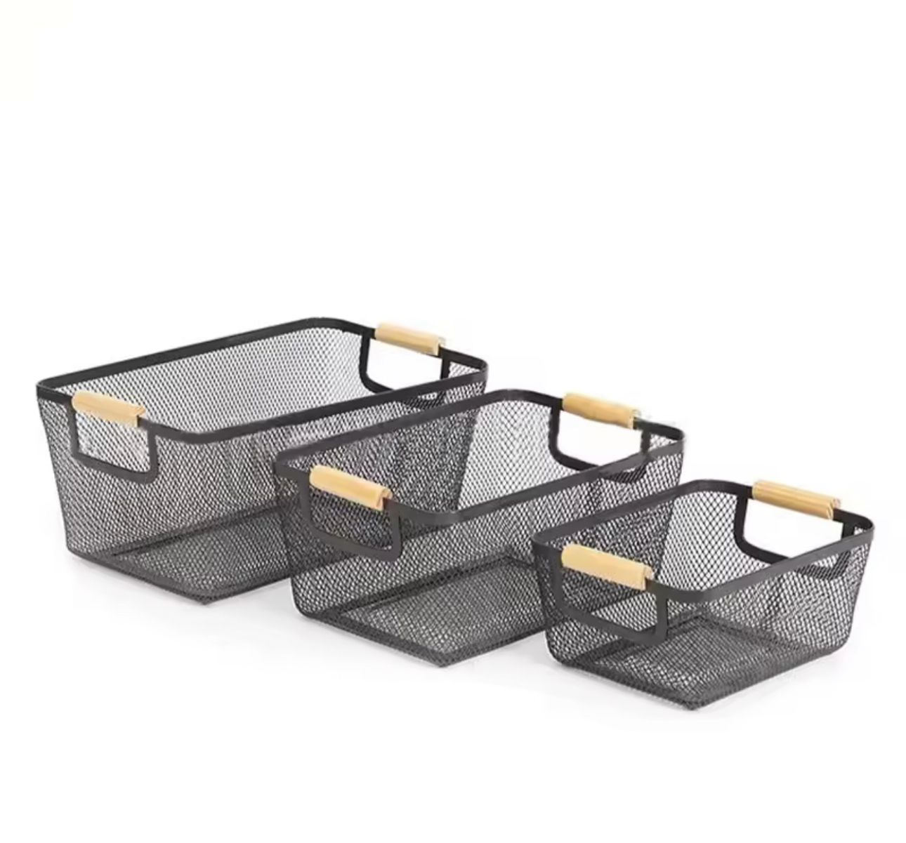 3pc Mesh storage container