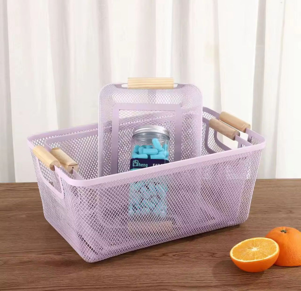 3pc Mesh storage container
