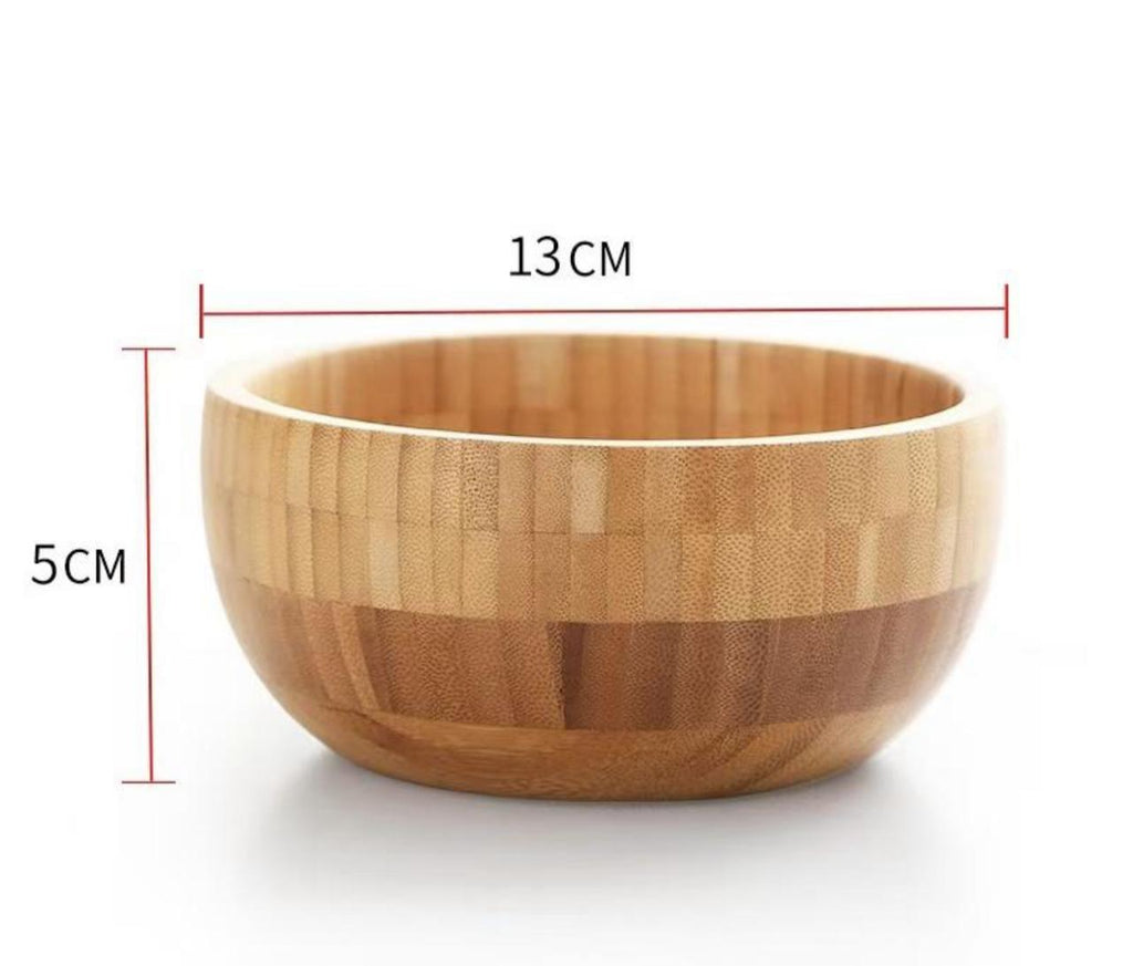 Bamboo mixing bowls