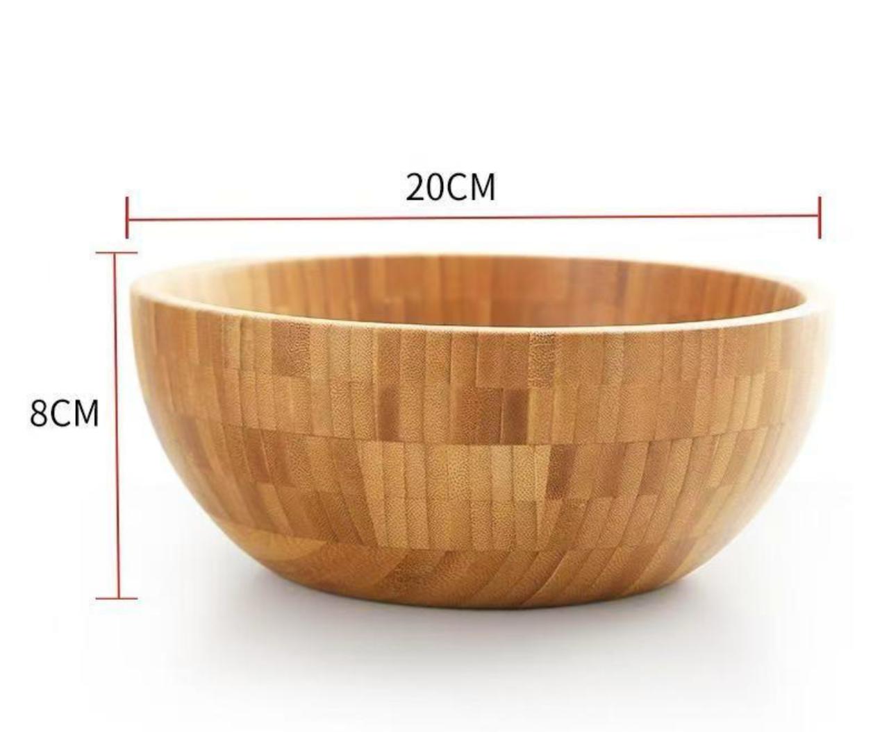 Bamboo mixing bowls