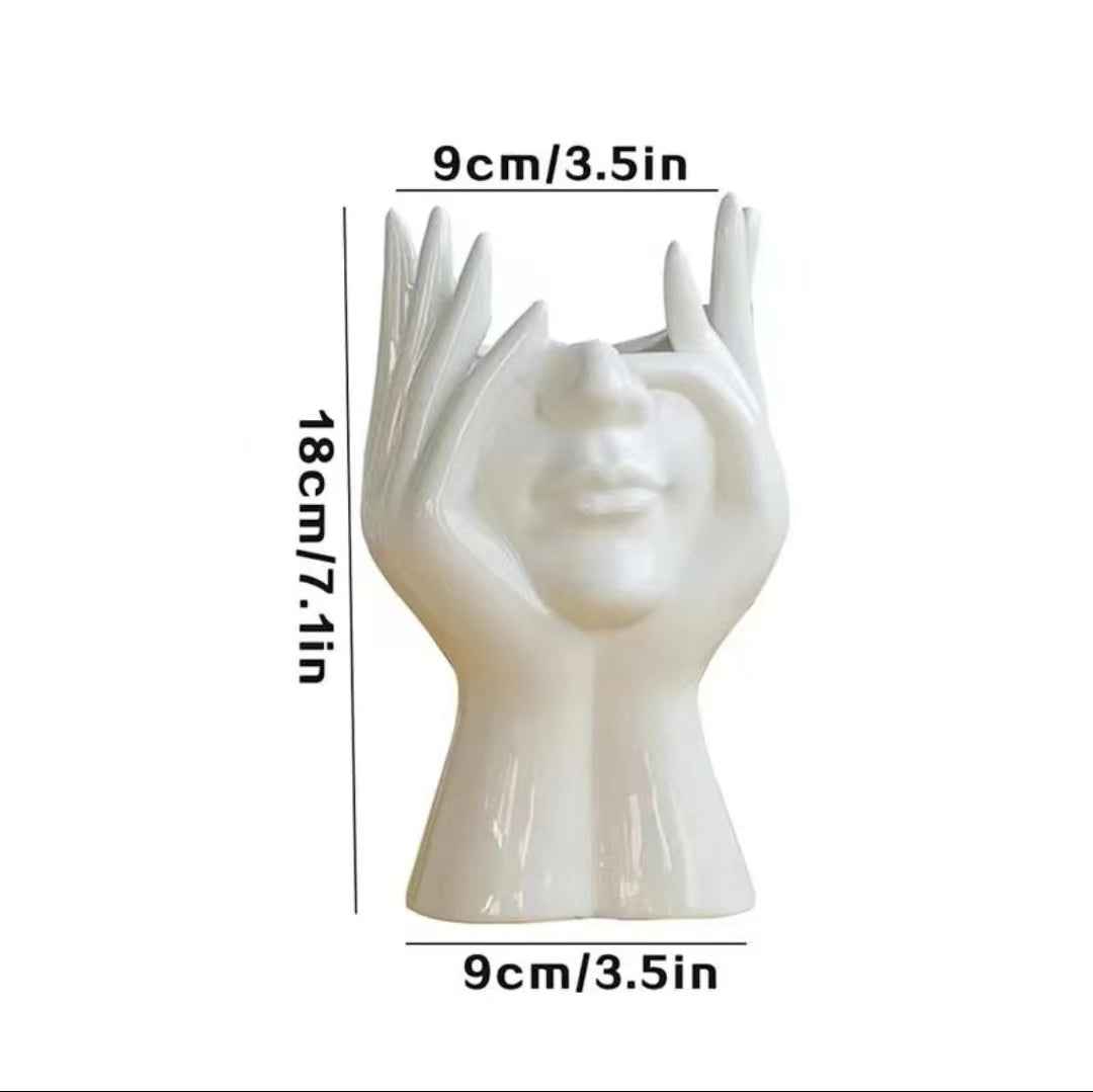 Ceramic Face Vase