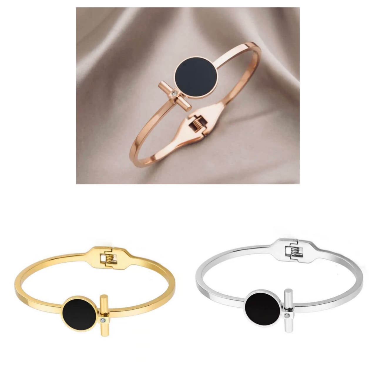 Black Enamel Bracelet