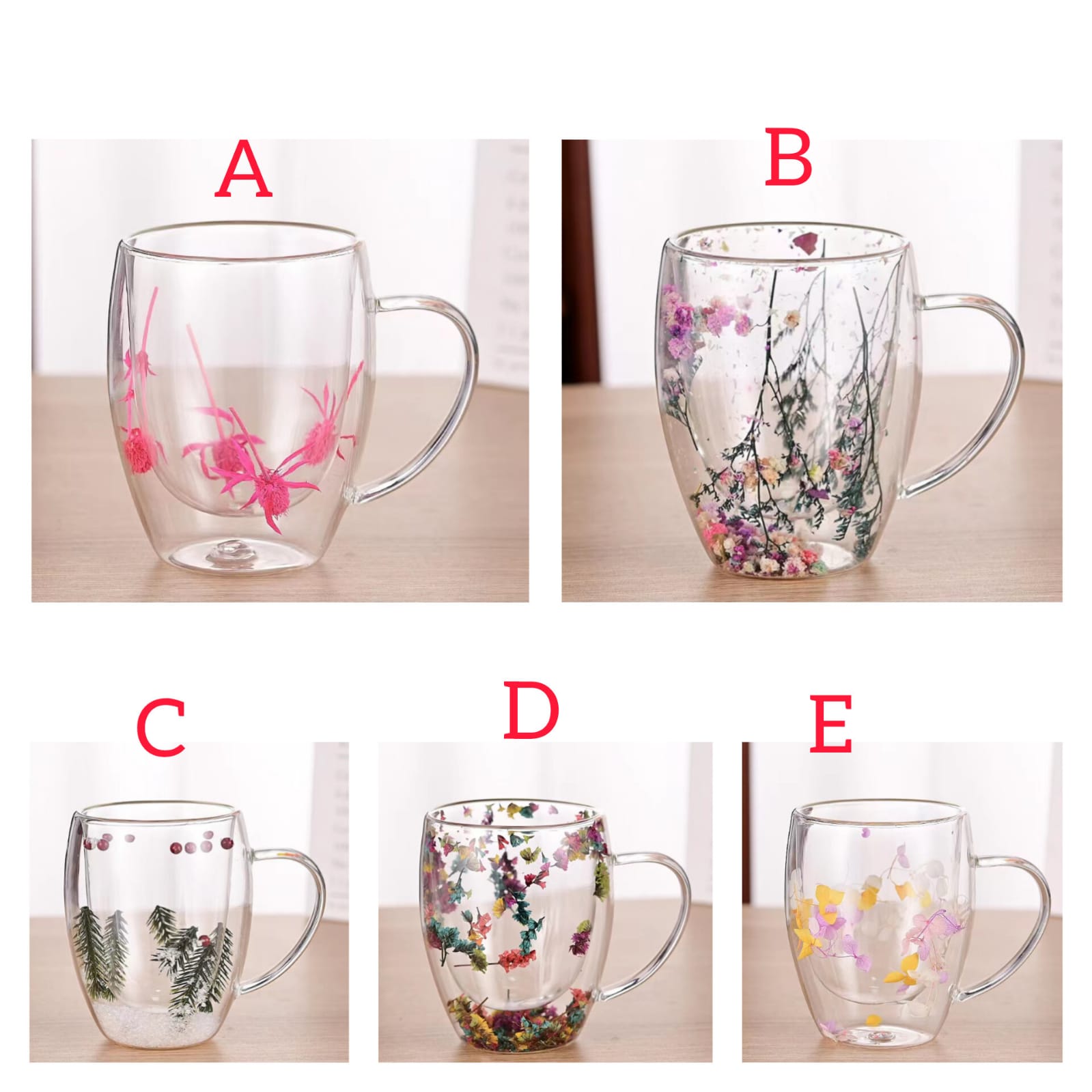 Floral Double wall mug