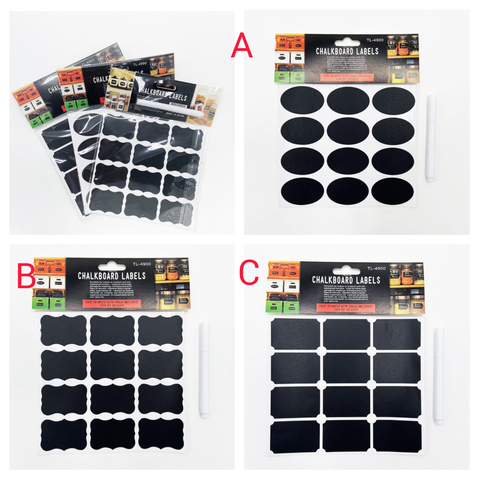 Spice jar labelling sticker