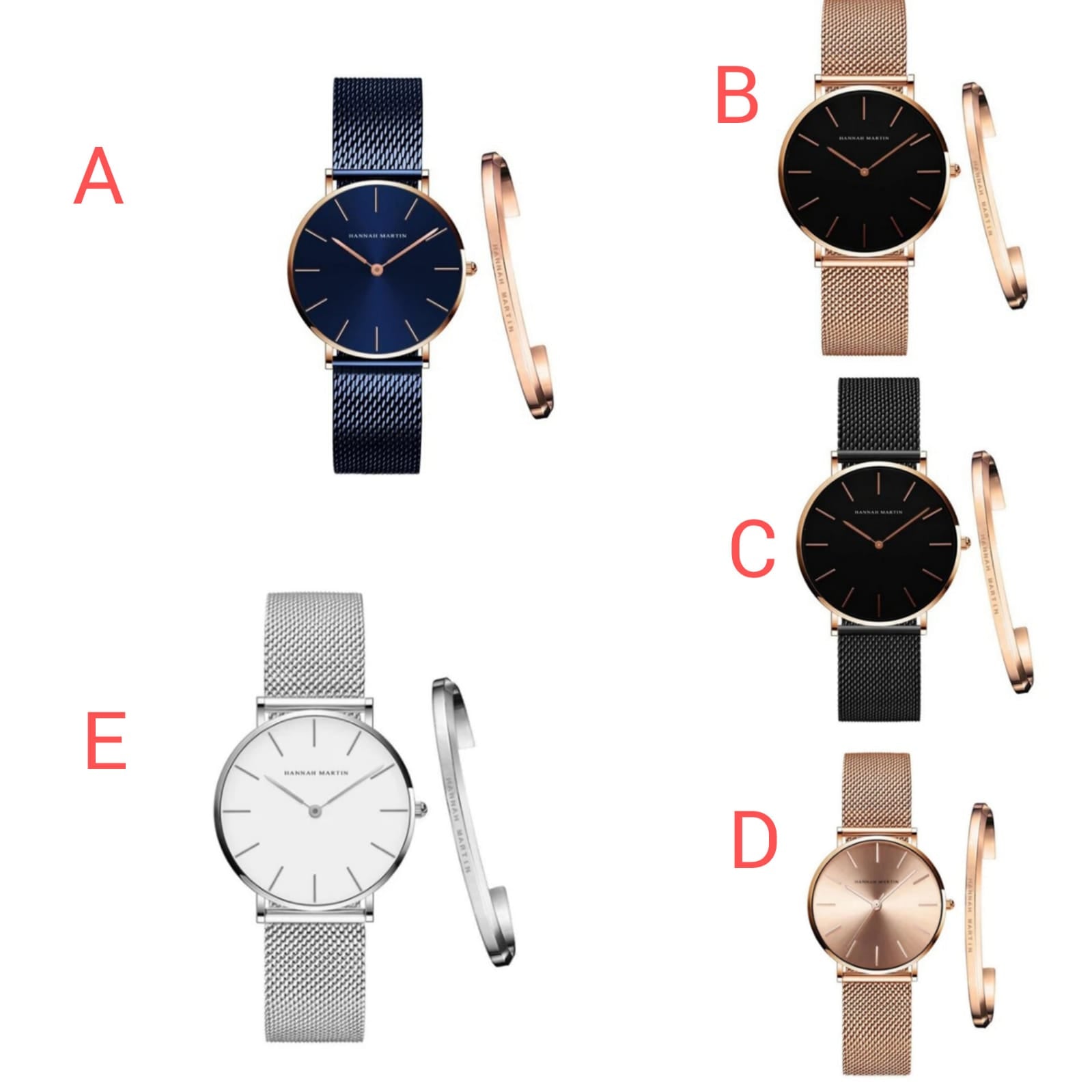 2pc Hannah Martin Watch