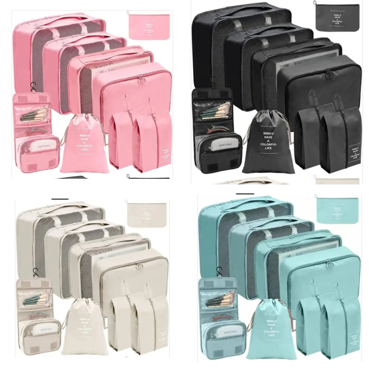 8pc Suitcase Organizers